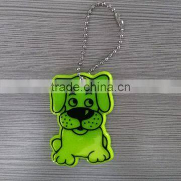 EN71 Promotional Plastic Dog Shape Reflector Keychain Hanger Souvenir photo-3