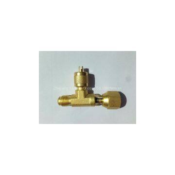 Refrigeration Access Brass Tee Valve SAT-44