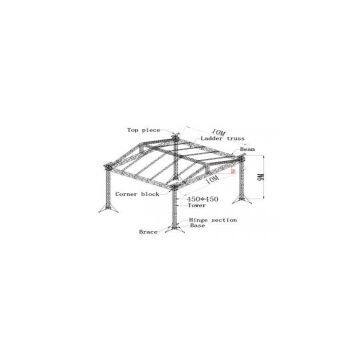 aluminium square truss,truss for concert,roof stage truss