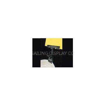 ABS POP Promotion Price Tag Holder Clip , Thumb Shape Plastic Shelving Clips