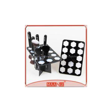 MAANGE Heart-shaped High End Black Makeup Brush Show Shelf