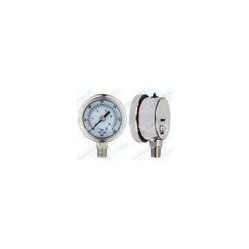 Oil filled precision pressure gauge / small pressure gauge stainless steel