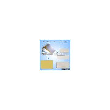 Sublimation Metal Sheet - name badge