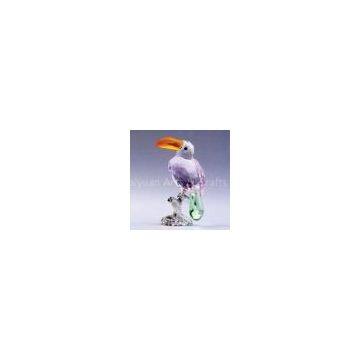 Crystal animal statues