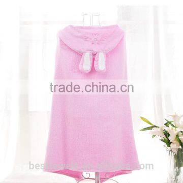 Hot selling baby textile baby bath towel hooded beach towel