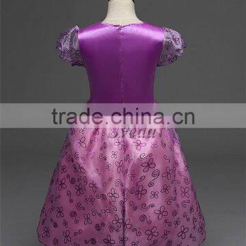 Wholesale Children's Clothing Grimm's Fairy Tales Rapunzel Princess Dress Party Girls Dress Fashion Dress photo-3