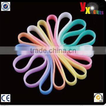 Soft Silicone Rubber Elasticity Wristband Wrist Band Cuff Bracelet Bangle Sporting Goods