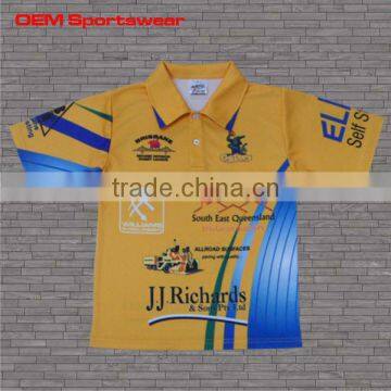 New design custom sublimated cricket jersey for team