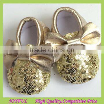 New fancy sequins baby shoes paillettes upper material fashion newborn baby shoes