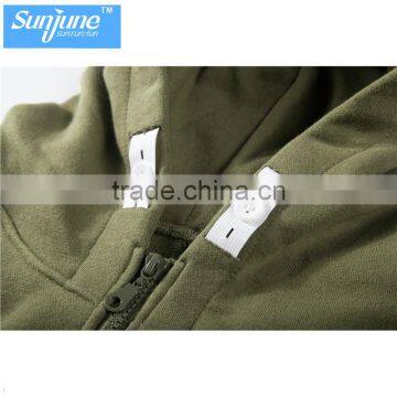 Wholesale Zip up Neck Button Hoodie Manufacturer photo-6