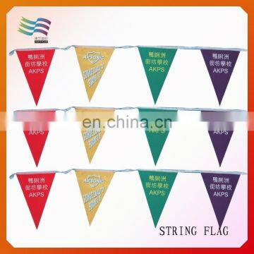 Custom Advertising Triangle String Flag