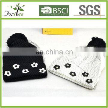 newest fashional wholesale knitted hat with mesh