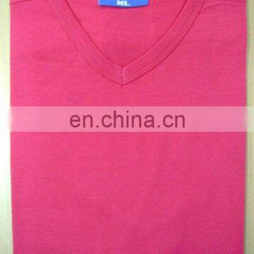 V-Neck Tshirt with Neck Binding.