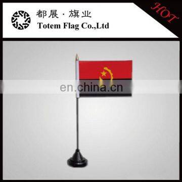 Angola Table Flag , Angola Desk Flag