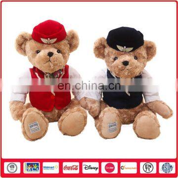 Customize Uniform Police Teddy Bear Plush With Hat