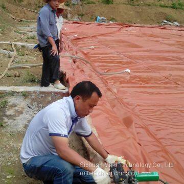 New PVC biogas digester for kitchen waste treatment