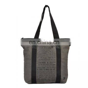 600D/PVC Tote Shopping Bag With Non-woven Finish Inside