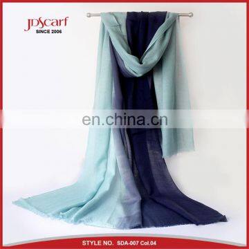 Colourful Thin Fashion Pashmina Scarf Gradient Color Acrylic Scarf photo-4