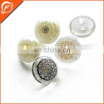 new acrylic with plating finished button for garment