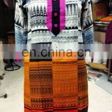 twice color latest upcoming fashion newly design wholesale cotton embroidery kurties