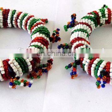 Belly Dance Bangles / Afghani Bangles / Pearl Beaded Bangles / Bohemian Jewelry / Christmas Gift / Gift for Her/ Vintage Bangles photo-4