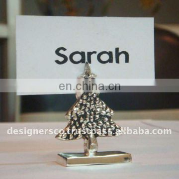 Silver Tree Wedding Favor Place Card Holder