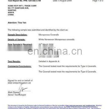 COVERALL TYPE5 TYPE6