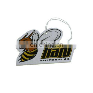 promotional die cut absorbent paper custom scent car air freshener