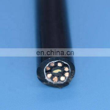 6 core black polyurethane flexible cable drag chain carrier cable