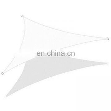 White Triangle Sun Shades For Patios , Driveway / Courtyard Waterproof Shade Sails