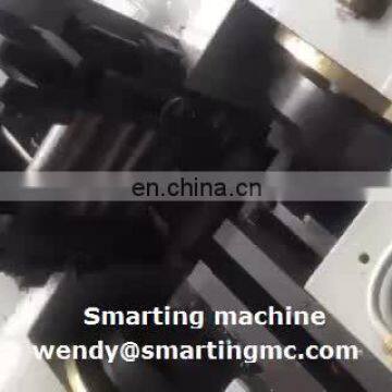 Double head stud bolt chamfering machine for both side bevelling