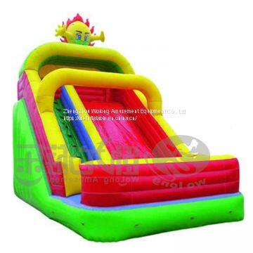 Hot selling cheap commercial inflatable jumping slide for kids