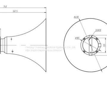 Drum Type No. Explosion-proof Loudspeaker Explosion-proof Speaker Explosion-proof Radio Outdoor Fire Loudspeaker photo-2