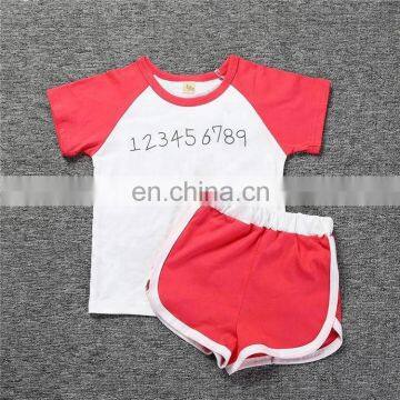 New trendy manufacturers direct selling 2018 children's wear new summer 2 pcs clothes new set