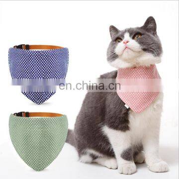 Pet Cat and Dog Double-sided Cotton Printed Triangle Scarf Cartoon Saliva Towel Bow Tie photo-7