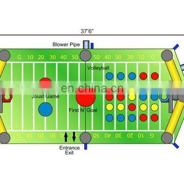 All-in-one Inflatable Sports Arena Ultimate Combo Inflatables Basketball Shooting Game