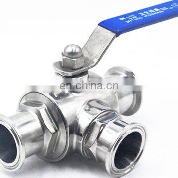 Homebrew Stainless Steel Sanitary Tri Clamp Full Bore 3 Way Ball Valve SS304 1.5" photo-3
