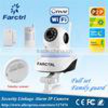 PIR Detector+Smoke detector+Door sensor+Wifi IP Camera PTZ P2P Wireless 1.0MP IRCUT CMOS Security Surveillance Camera