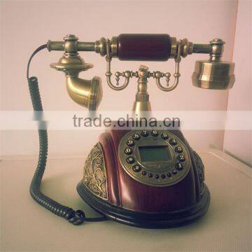 vintage telefones com fio com identificador de chamadas