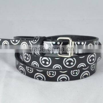 kids fancy printing PU belt