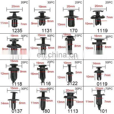 620 Pcs/box Car Fastener Clips Mixed Car Fasteners Door Trim Panel Auto Bumper Rivet Retainer Push Engine Cover Fender