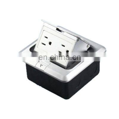 Canada US USA Mexico Double Port Outlet Electrical 15a 125V Universal Floor Socket Box Electrical Plugs Sockets