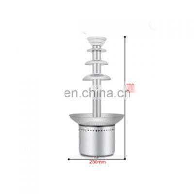 German Brand 5 tier chocolate fondue fountain machine stainless steel commercial price