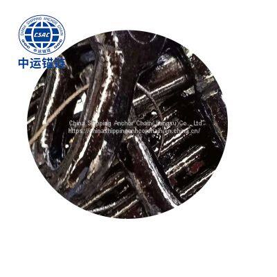 62mm Black Painted floating wind power platform  studless link anchor chain