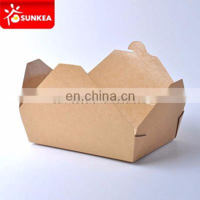 Disposable paper food to go boxes restaurant