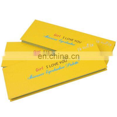 Custom Printing Empty Magnetic Makeup Folding Palette Paper Packaging Eyeshadow Powder Palette