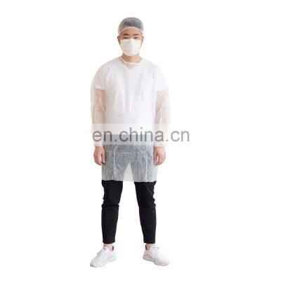Disposable Waterproof Non Woven Long Sleeve Isolation Gown