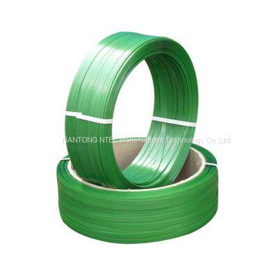 Custom Green Embossed Pallet Packaging Strapping Plastic Packing Belt Packaging photo-2