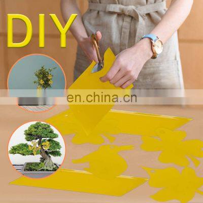 Hot Window Stick Fly Trap Non-toxic Fly Glue Trap Sticker Color Glue Trap Butterfly Shape Insect Yellow All-season MSDS Report