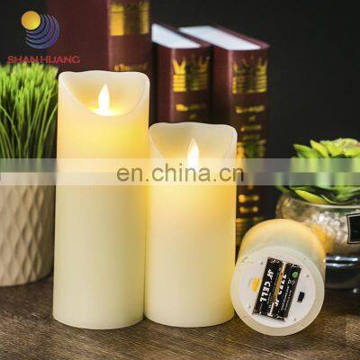 CE ROHS On/off Switch Flameless Home Decoration Parties Pillar Scented Candl LED Candle Set photo-3